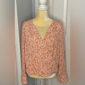 NWOT Halogen Wrap Style Shirt by Halogen